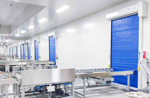 High speed cold storage door