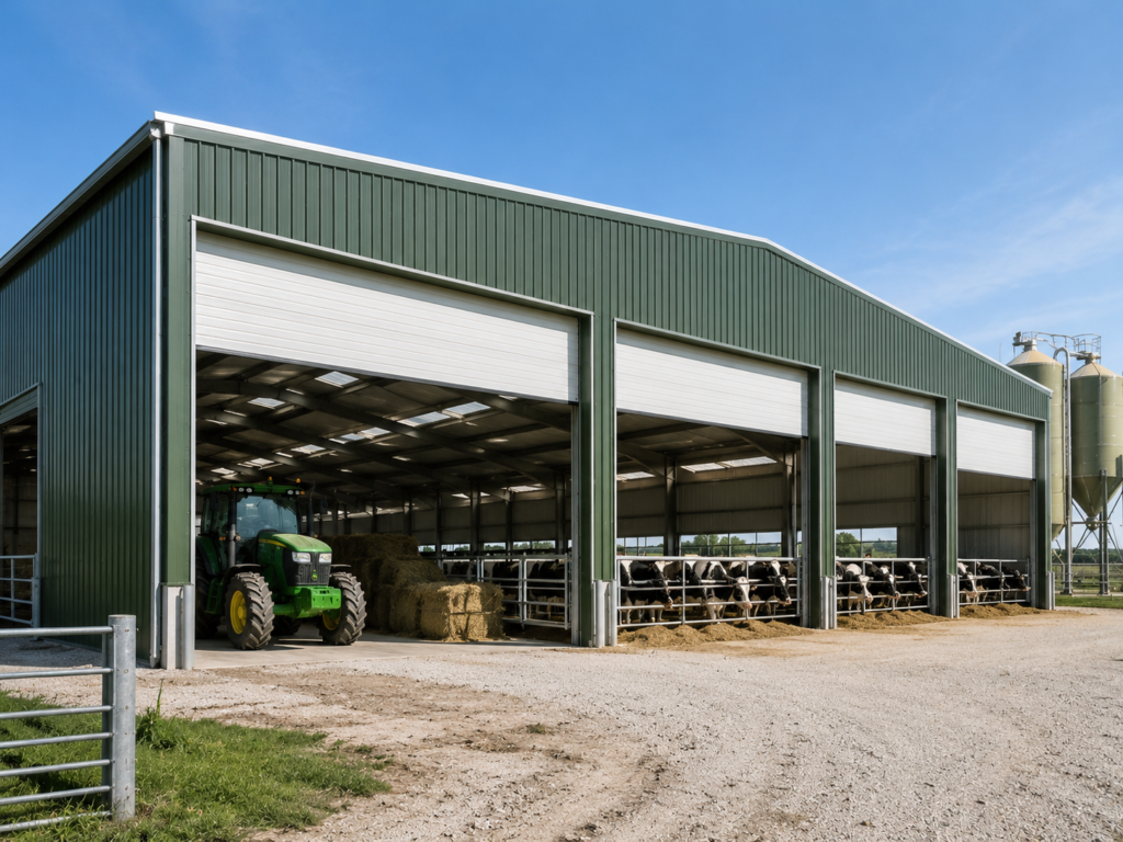 Agricultural exterior overhead doors