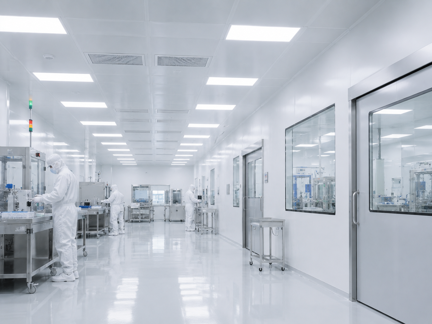 Cleanroom industrial door supplier