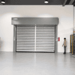 rigid high speed door for frequent traffic