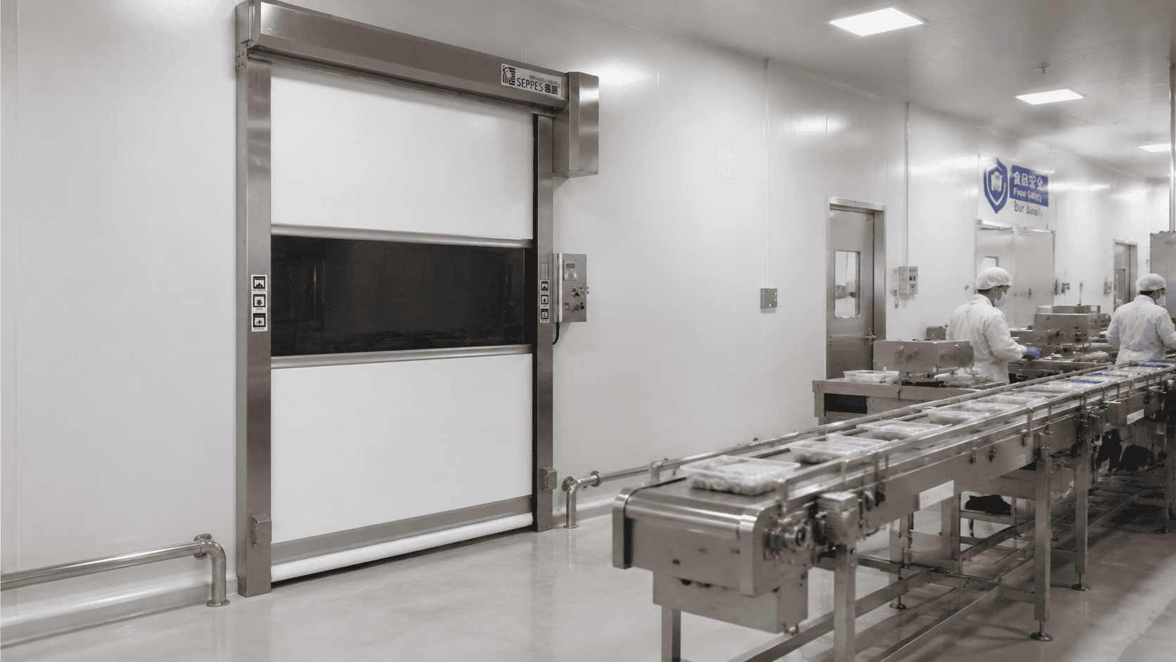 SEPPES industrial door project in food production