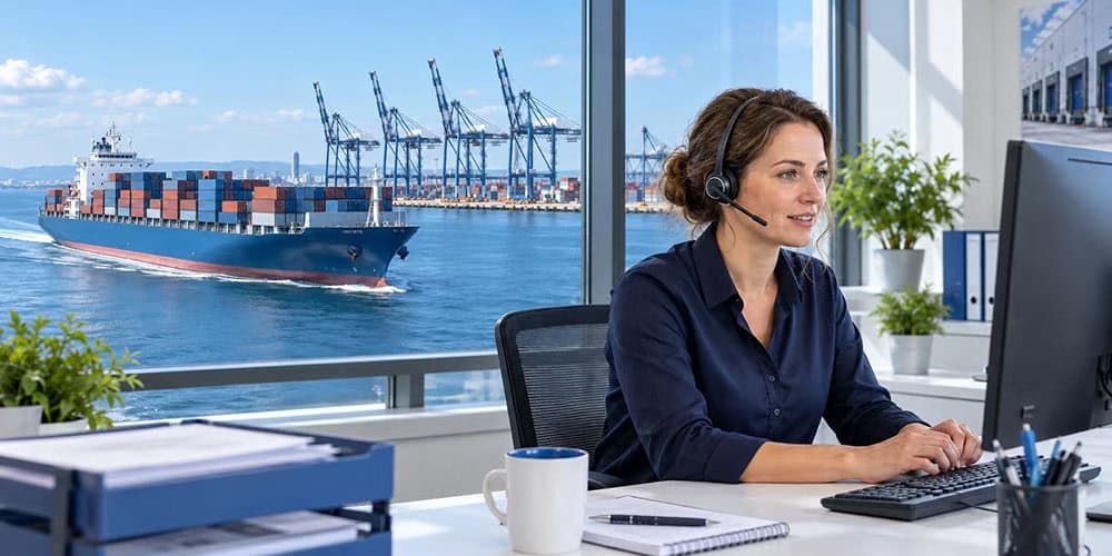Sea freight and international shipping coordination